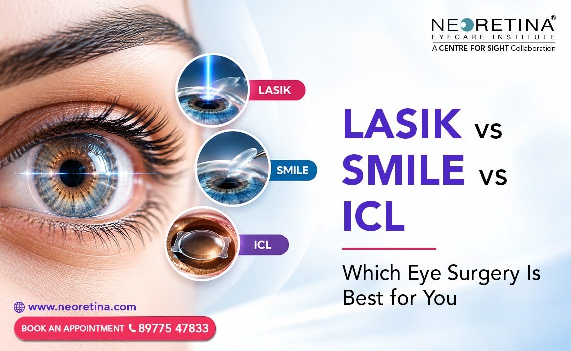 Neoretina Blog | LASIK vs SMILE vs ICL: Which Eye Surgery Is Best for You