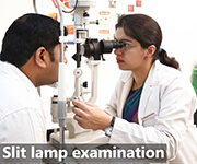 slit lamp examination